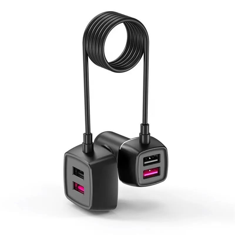 EC15 60W automobilová nabíječka s QC3.0 a 4x USB-A