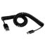 UC-318-BK USB 3.1 C/M - USB 2.0 A/M, Black, 3m, Spring Cable