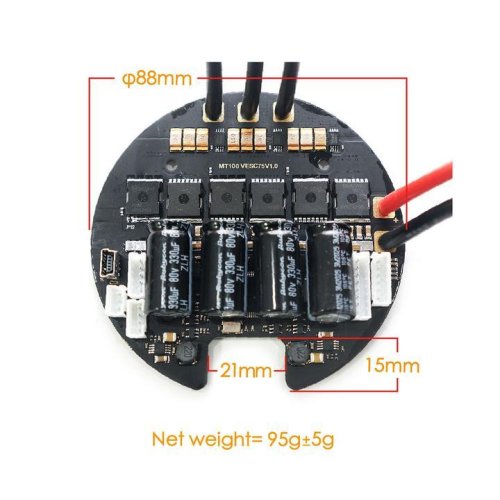 Regulátor VESC BLDC MTSPF7.5R 50A ESC v Alu boxu