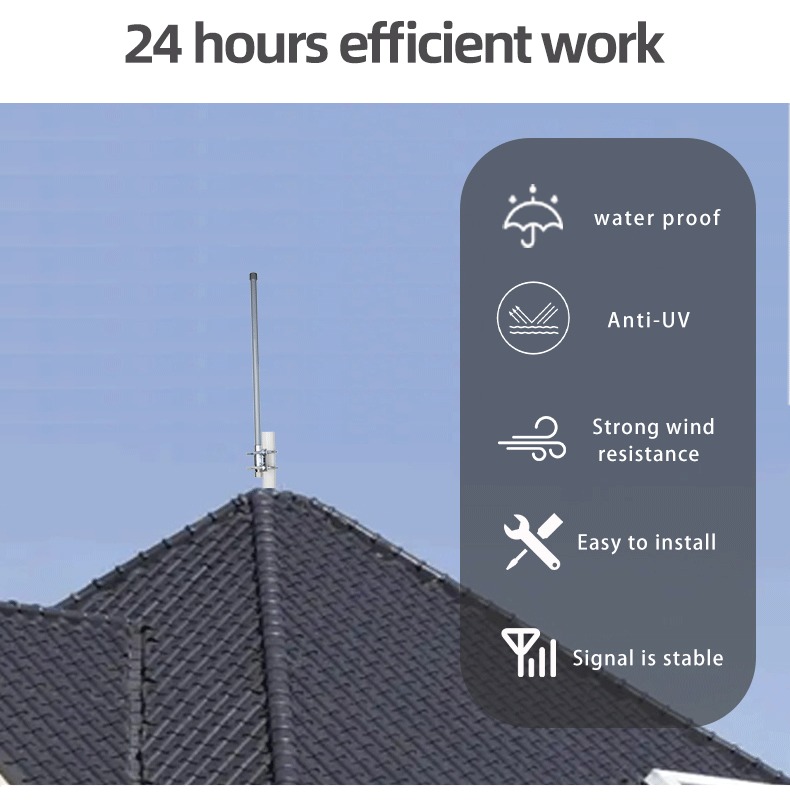 Externí sklolaminátová anténa LoRa Helium s vysokým ziskem