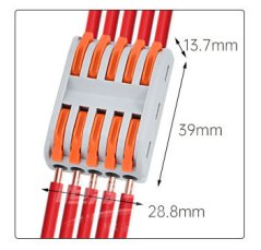 P425 5-Pole Terminal Block with Levers - 50 pcs