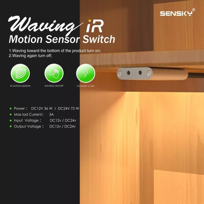Infrared Motion Sensor BS012 - Control Light with Hand Movement