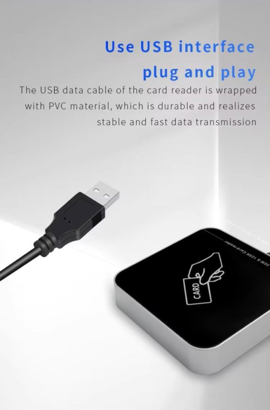 Dvoufrevenční RFID čtečka karet ZY-T304