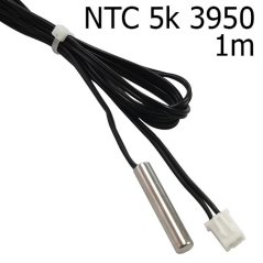 NTC 5K 3950 Teplotní čidlo s vodotěsným konektorem 1m