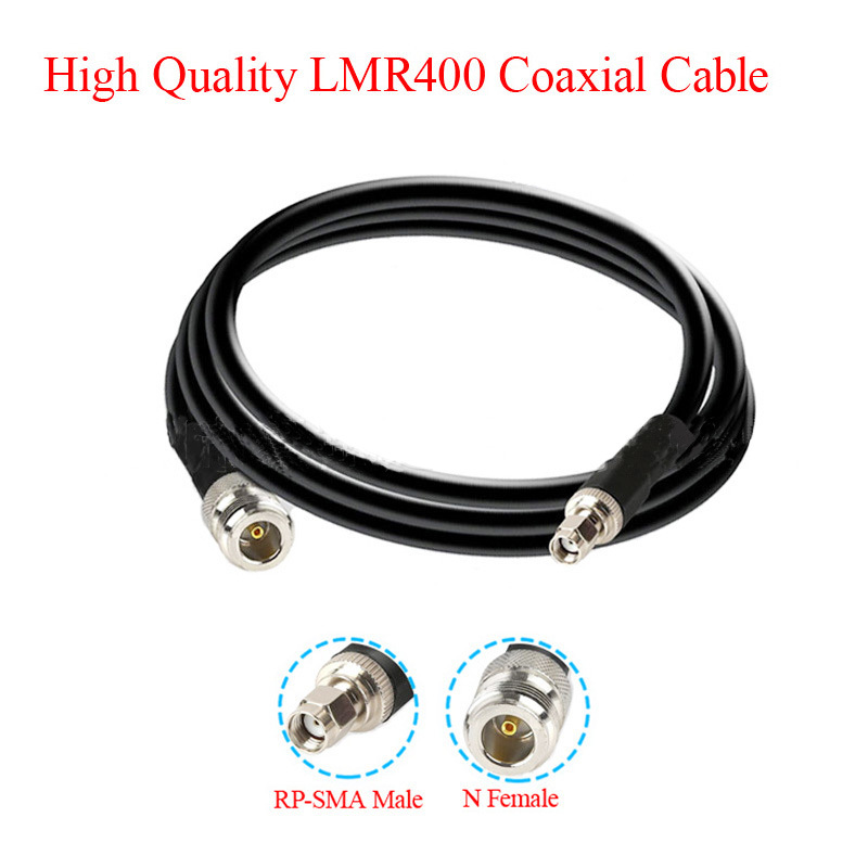 Koaxiální kabel LMR400 s N-Type a RP SMA konektory