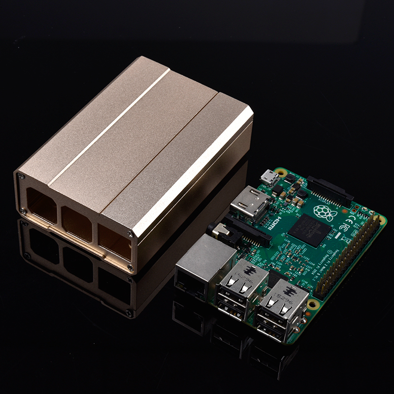 Hliníková krabička RPI-B03 pro Raspberry Pi 3 Model B/2/Plus