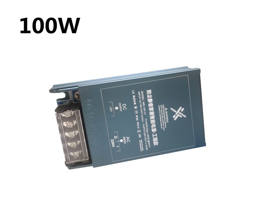 Narrow LED Power Supply 12/24V, 100-600W