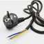 AC napájecí kabel 3x0,75mm - 1.5m s EU koncovkou