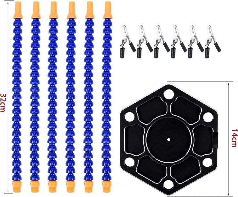Flexible Third Hand DH-601 with 6 Arms