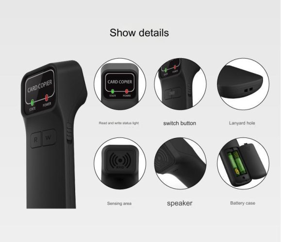 Kopírka CP125K-01 pro RFID čipy 125kHz