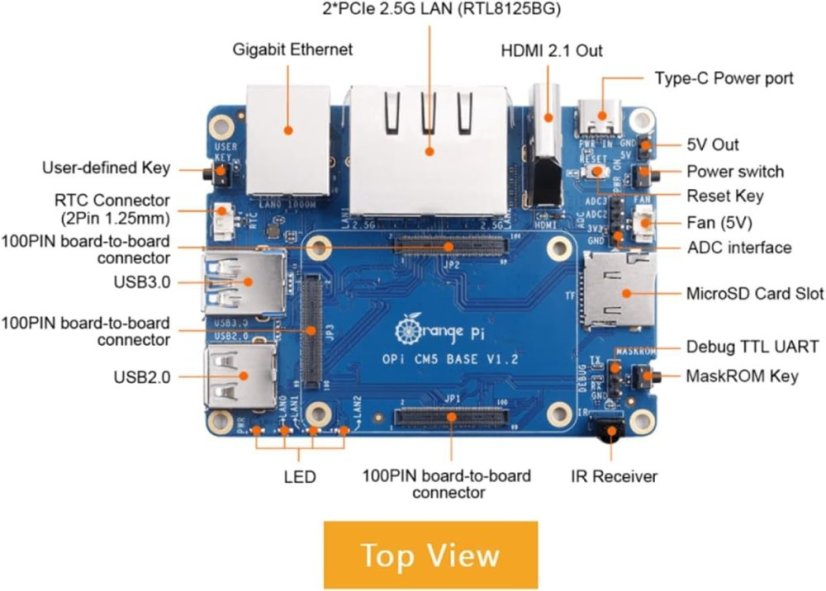 OrangePi Základní Deska pro Compute Modul 5