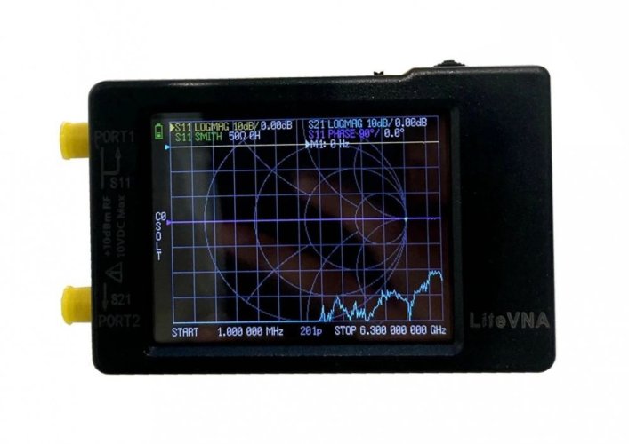 LiteVNA 6GHz Přenosný Vektorový Síťový Analyzátor