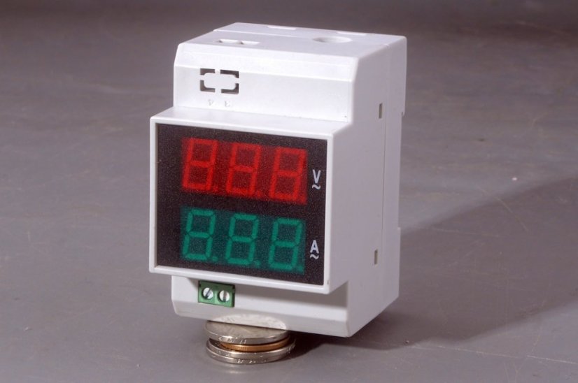 D52-2042 100A LED digitální ampérmetr/voltmetr DIN AC