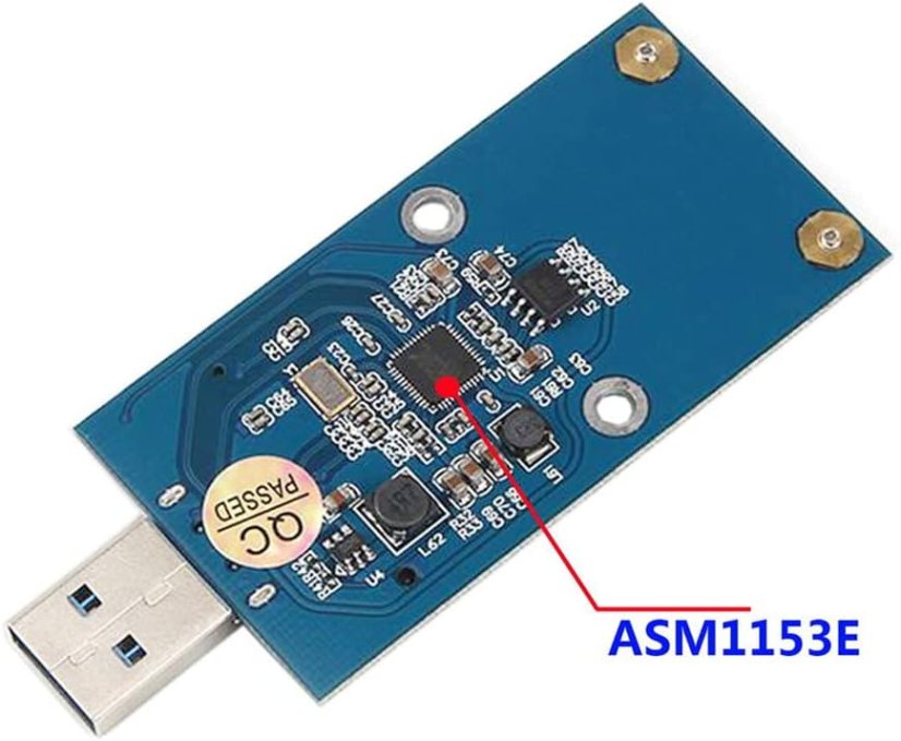 mSATA to USB 3.0 SSD Disk Adapter ASM1153E