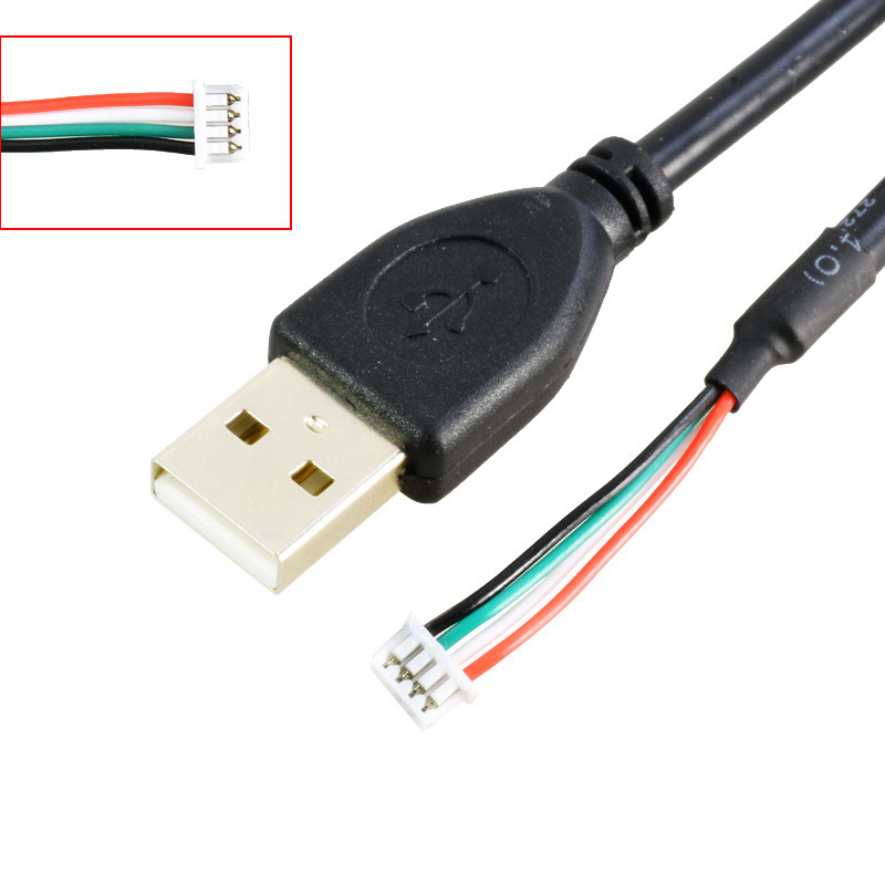 USB 2.0 Cable to PCB, 30 cm, 4P