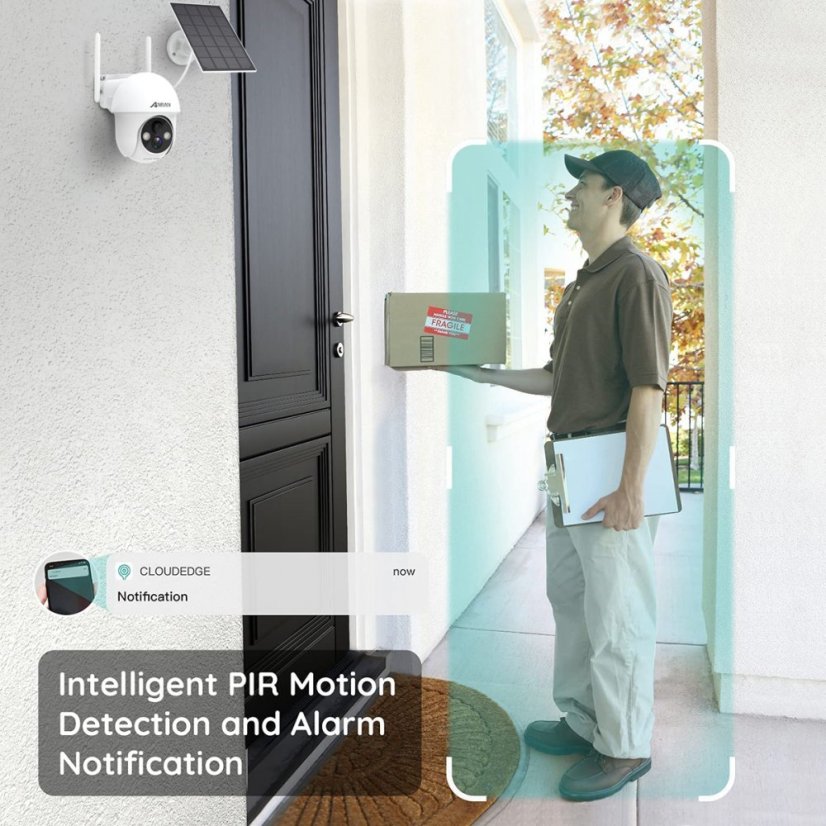 Q1 3MP Wi-Fi Rotating Camera with Solar Panels