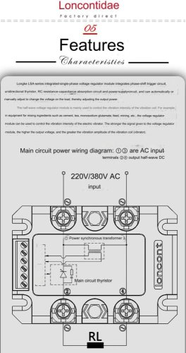 LSA Půlvlnný Jednofázový Solid State AC Regulátor Napětí