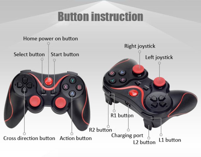 A8 Bluetooth ovladač a gamepad s držákem pro mobil