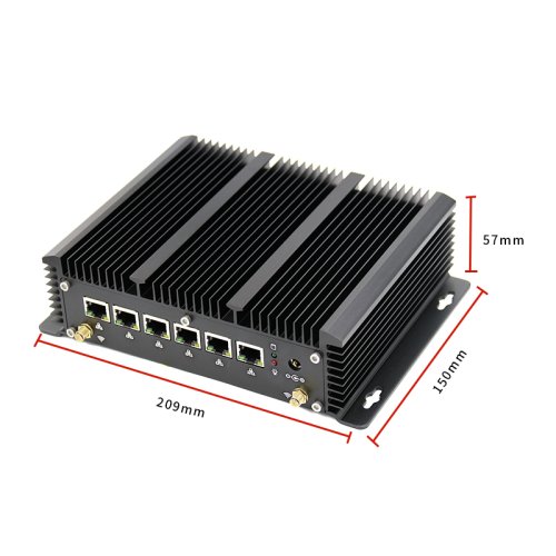 SPC-G4062 - Průmyslový barebone počítač s Intel Core i5-10310U a 6 LAN porty