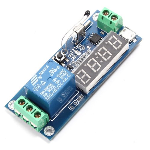 ICSE002A Programovatelný Časovač s Relé a Zpožděním 7-18V