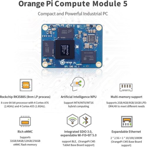 OrangePi CM5 Výpočetní Modul