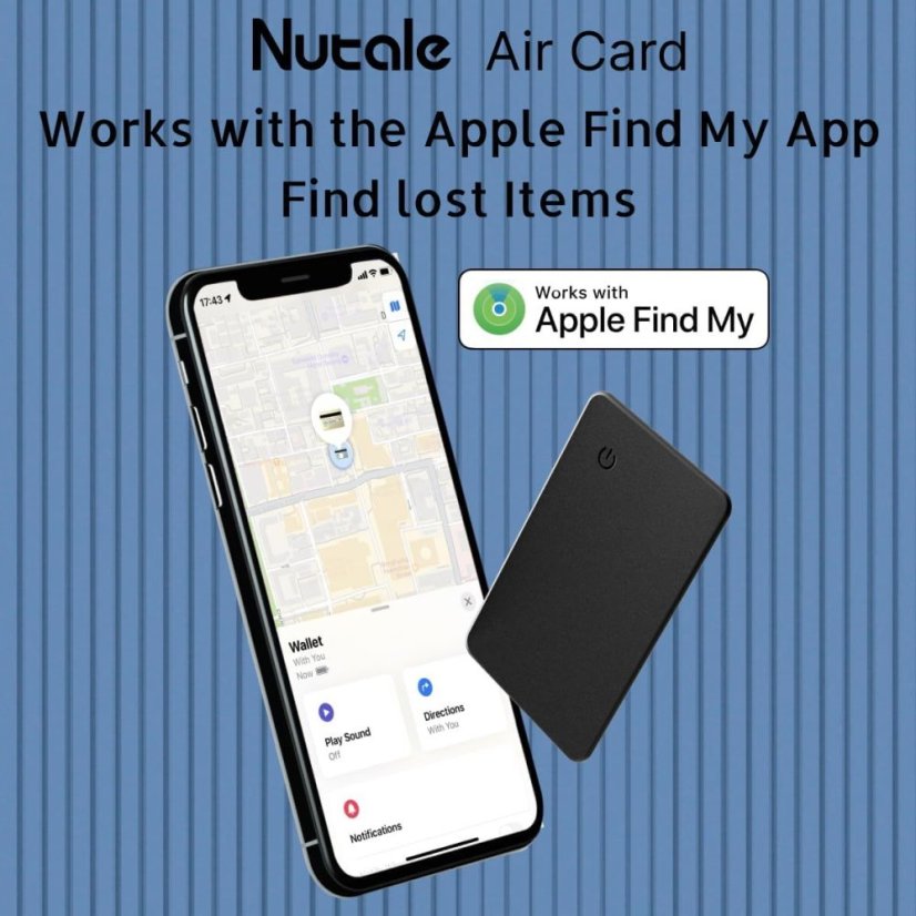 Nutale Air Card E F15X - Bluetooth tracker pro Find My