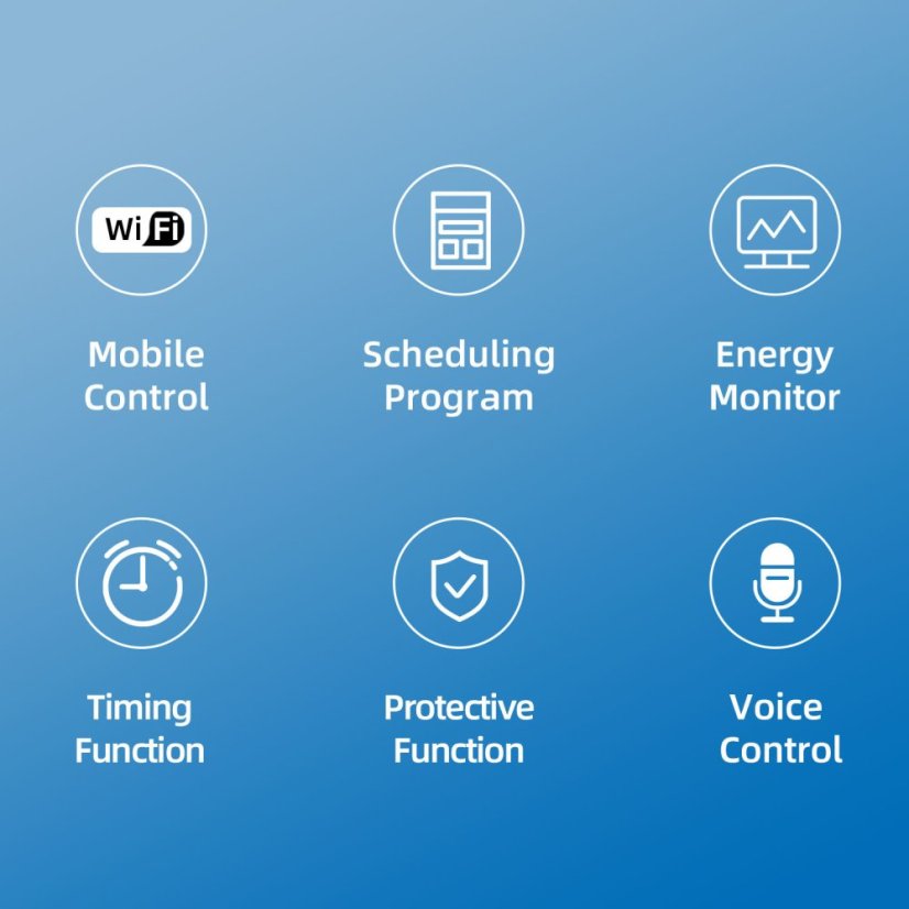 TXM08 Tuya 60A Chytrý měřič energie s časovačem na DIN lištu