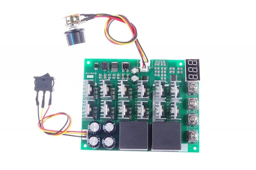 PWM DC 10V-55V 60A Regulátor otáček pro stejnosměrné motory