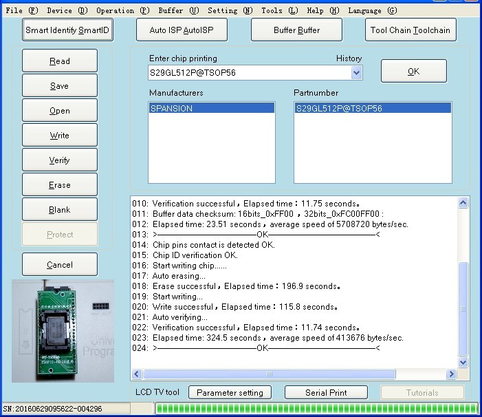 RT809H EMMC-NAND FLASH Univerzální Programátor se 12 Adaptéry