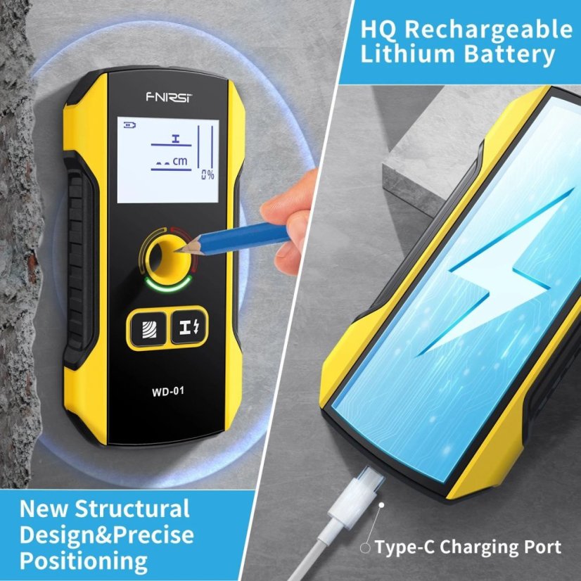 FNIRSI WD-01: Smart Wall Scanner and Metal Detector