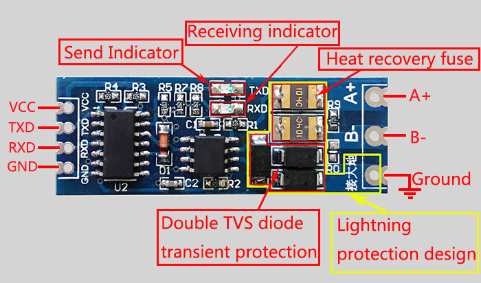 RS-485 to TTL Converter Adapter