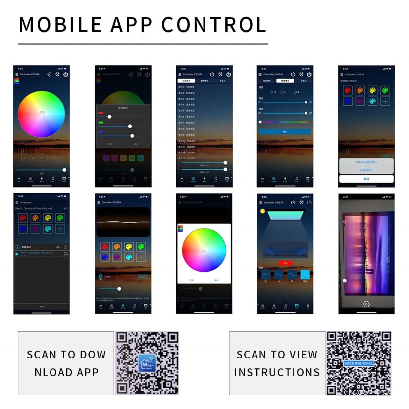 R2130-RGB-EN WiFi RGB LED strip 5m 5050SMD