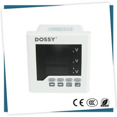 DS5250-3U 220V Digitální Třífázový Voltmetr 80x80mm