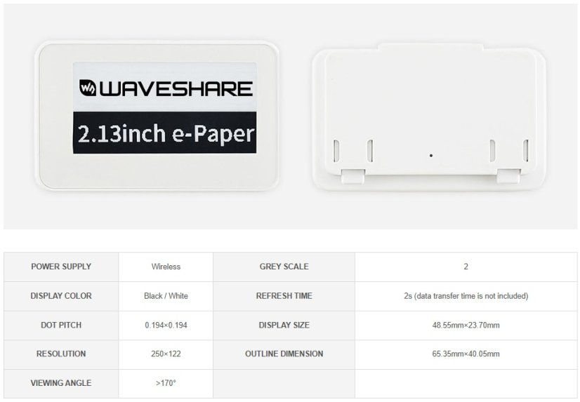NFC-Powered e-Paper Displej