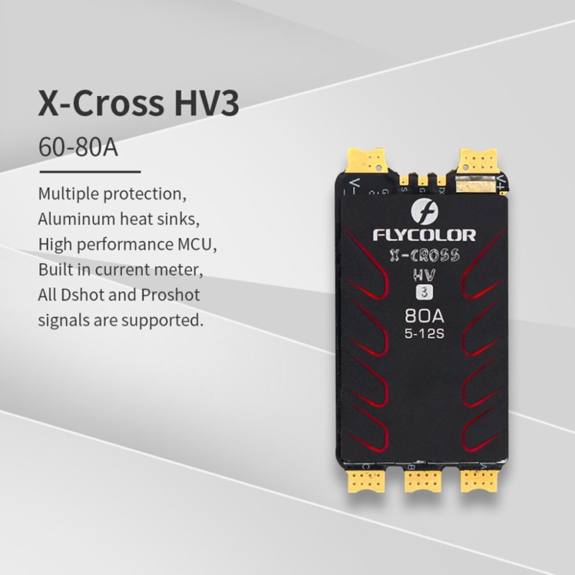 Flycolor X-Cross HV3 - ESC pro multirotory 12S