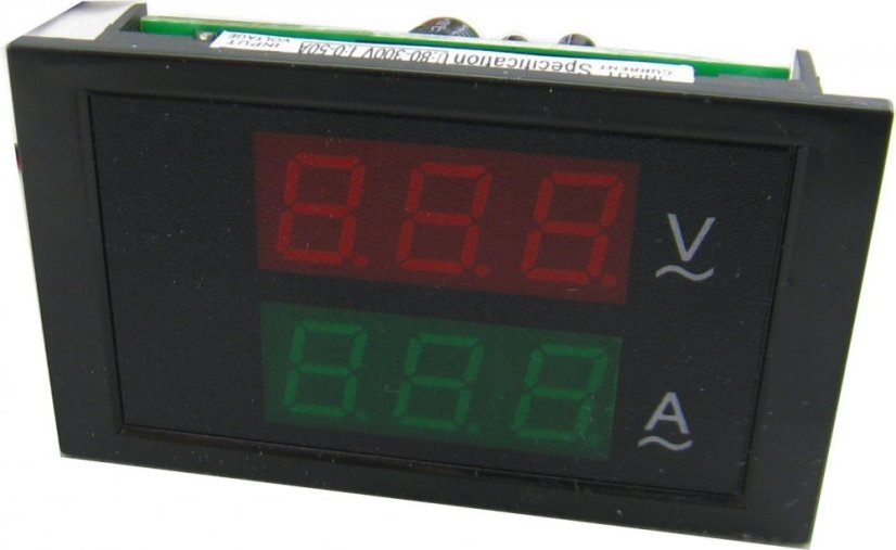 DL85-2041 AC 80-300V 50A 2v1 LED Digitální Ampérmetr a Voltmetr