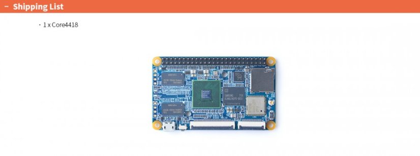 NanoPi Core4418 Development Board S5P4418 - 1GB RAM, 8GB eMMC