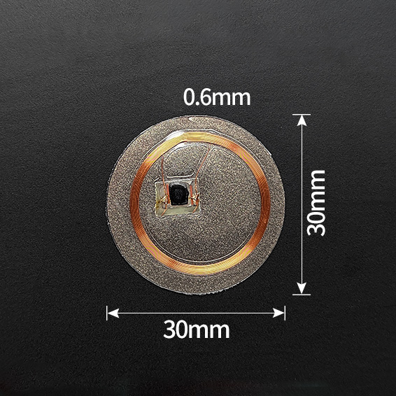 25mm UFUID RFID Sticker with Anti-Metal Layer
