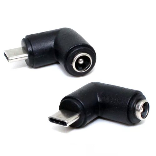 USB-C M na DC 5.5x2.1mm zahnutý konektor