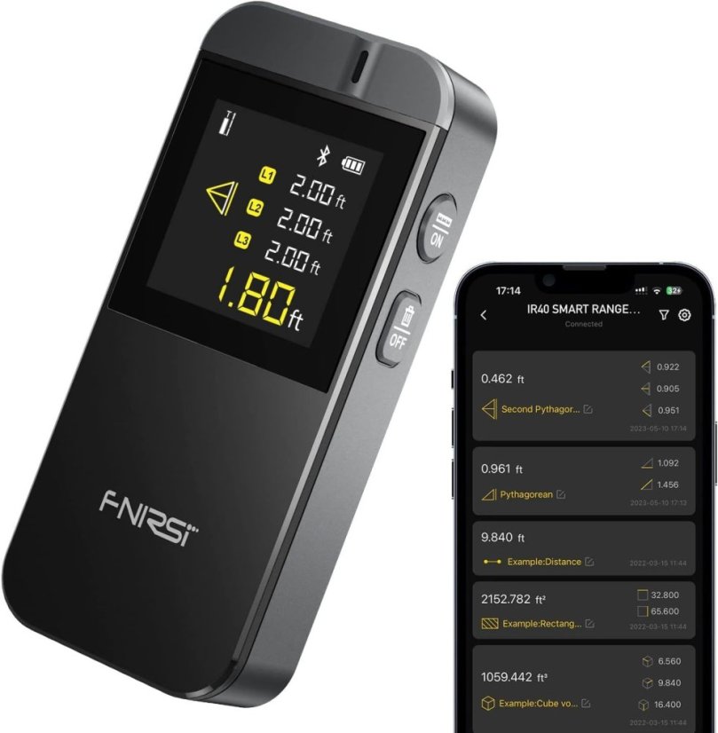 FNIRSI IR40 - Laser Distance Meter with Bluetooth and USB-C