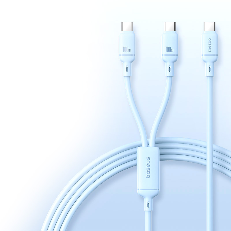 Kabel USB-C (M) - 2x USB-C (M) 1.5 m, rozbočovací