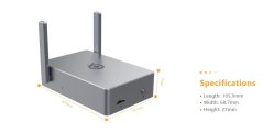 Kryt pro Orange Pi 5 a Pi 5B s anténami