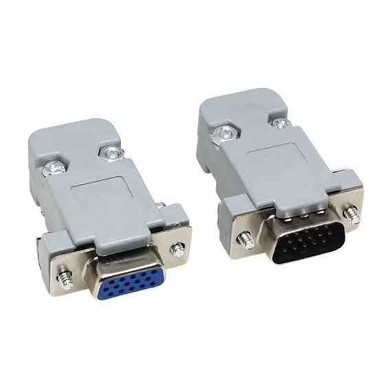DB15 connector 3-row - male and female set