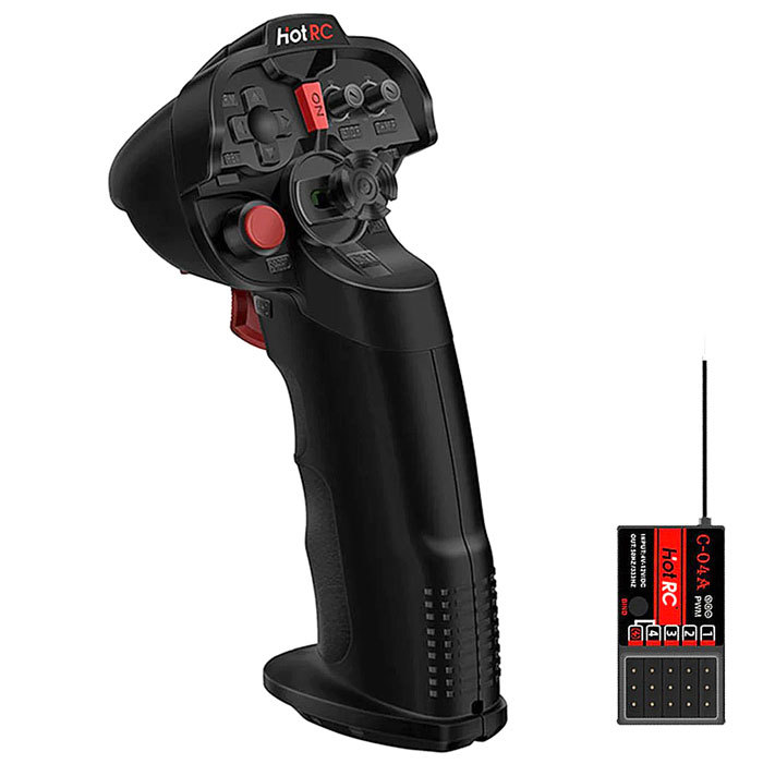 HotRC DS4A - 4kanálový 2,4GHz dálkový ovladač