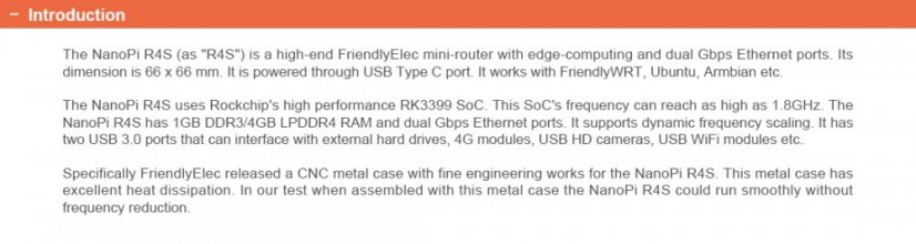 NanoPi R4S 4GB Mini-router