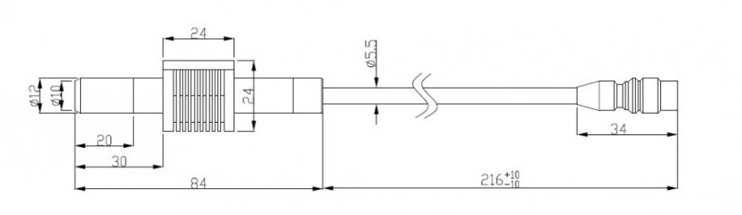 UV bodové světlo 10W 033B/233A