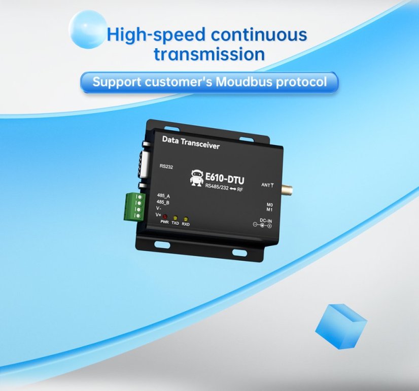 E610-DTU Wireless Station for Continuous Data Transmission