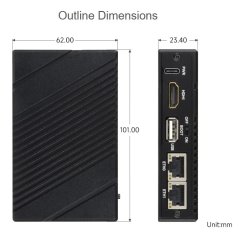 CM5-DUAL-ETH-BOX Dual 2.5G + Gigabit Ethernet Mini PC