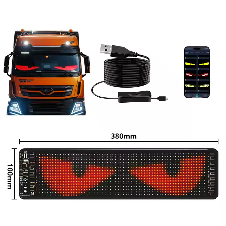 Flexibilní LED Značka pro Automobil s Bluetooth Ovládáním - Model: S1664