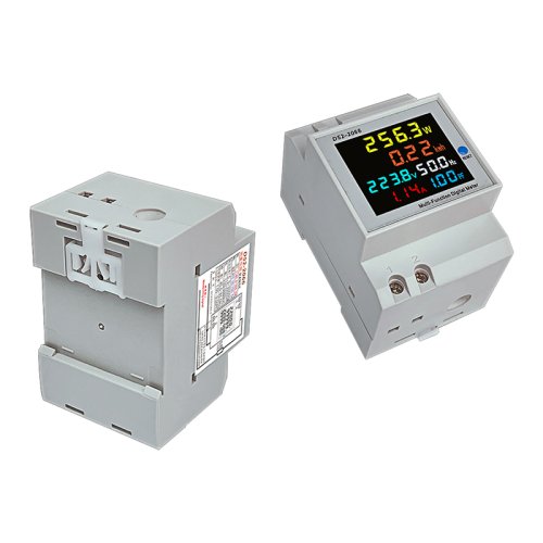 D52-2066 Multifunkční měřič s LCD displejem na DIN lištu AC - Rozsah měření AC napětí: 200-450V